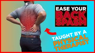 Relieve Your Back Spasm Fast With NO Equipment or Medication [upl. by Kalvn]