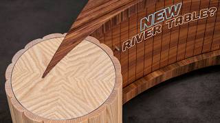 A New Sort of River Table WITHOUT Epoxy Full Build [upl. by Bidget]