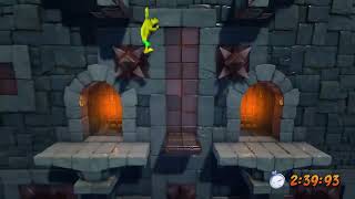 Slippery Climb Gold Relic  Artemis Attempts Crash Bandicoot [upl. by Yecram]