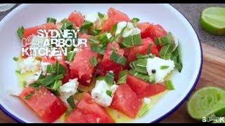 How to make Watermelon Feta amp Mint Salad  Sydney Harbour Kitchen Ep 7 [upl. by Odnalor258]