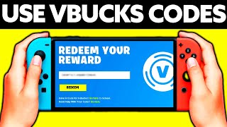 How To Use V Bucks Codes on Nintendo Switch 2024 [upl. by Haas]