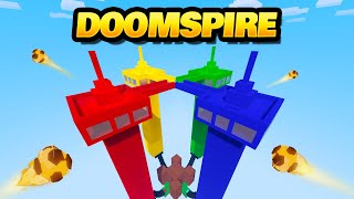 Doomspire Brickbattles in BedWars Map with Code [upl. by Petite]