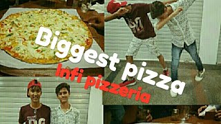 Infi pizzeria biggest pizza Vadodaras biggest pizza  20 inches pizza [upl. by Wong]