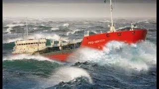 MEGA STORMY WEATHER 💦 Large Ships Various Types Walking Massive Waves In Storm 💦 Ships Launch [upl. by Mok]