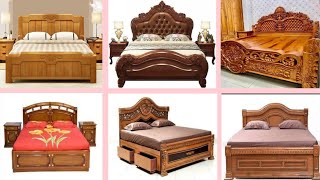 50 Wooden Bed Design photoFashioned Wooden Double bed DesignBox Bed Design idea [upl. by Sheela210]