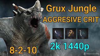 Predecessor Grux Jungle S3 Game 11  Fun Crit Game [upl. by Yeleak]