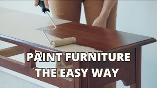 Painting Furniture For Beginners  No Experience or Tools Required [upl. by Earised]