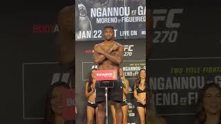 Francis Ngannou Final Faceoff with Ciryl Gane  UFC 270 [upl. by Isyad]