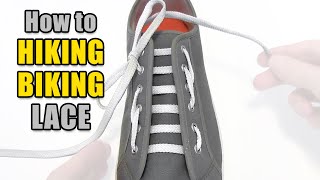 Hiking  Biking Lacing Tutorial – Professor Shoelace [upl. by Jarrid]