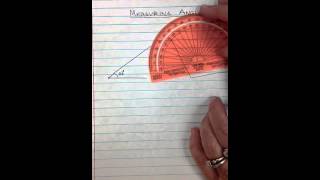 How to Use a Protractor to Measure Angles [upl. by Anek263]