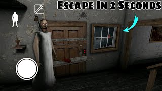 Escape in 2 Seconds form Granny House  Game Definition Scary Granny game Secret Trick Horror ग्रैनी [upl. by Truscott]