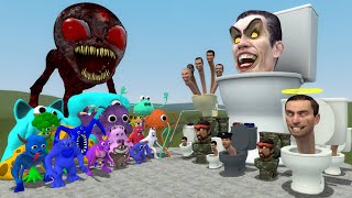 ALL GARTEN OF BANBAN Family 14 VS SKIBIDI DOM DOM TOILET ARMY in Garrys Mod [upl. by Siver]