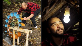 Hydro Generator 🌊⚡️ Powering a Forest Home with Green Energy [upl. by Raasch353]