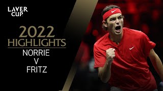 Cameron Norrie v Taylor Fritz Highlights  Laver Cup 2022 Match 6 [upl. by Burl]