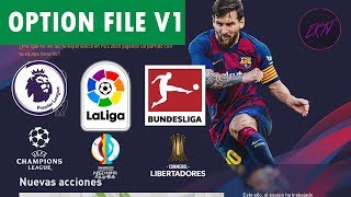 PES 2020 COMO INSTALAR EL OPTION FILE V1 PS4 [upl. by Eivla]