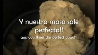 Recetas para Thermomix TM31  Masa de Pizza  Dough Recipe [upl. by Yrneh]