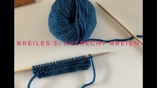 Breiles 3 averecht breien [upl. by Sipple]