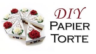 DIY Papiertorte  Geldgeschenk Verpackung [upl. by Weig]