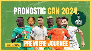 CAN 2024 PRONOSTIC DE LA PREMIERE JOURNEE  12 MATCHS [upl. by Serene]