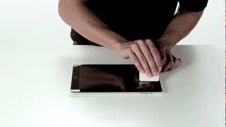 Belkin screen protector for iPad installation video [upl. by Bryner]