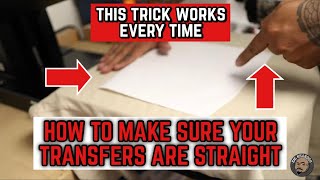 The Best Way To Lay Your Transfers STRAIGHT [upl. by Anaitsirk]