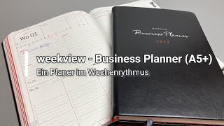 weekview Kalender ⎪ Business Planner A5  Review  Deutsch [upl. by Enelaehs204]