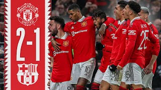 CRAZY COMEBACK WIN 🇧🇷❤️‍🔥  Man Utd 21 Barcelona  Highlights [upl. by Karr]