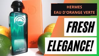 Hermes Eau dOrange Verte Review  Citrus Blast Cologne [upl. by Dolloff803]