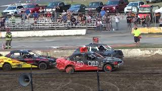 Allegany County Fair Maryland 4 cylinders demo derby heat 2 7132024 [upl. by Luhey716]