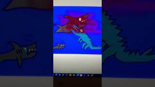 Megalodon Jr Sad Origin Story Part 2 Mosasaurus Kill Mother Megalodon Animated Film [upl. by Wauters]