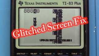 Ti 83 Plus Calculator Glitchy Screen Repair [upl. by Reeve]