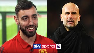 Bruno Fernandes reveals why he shushed Pep Guardiola in the Manchester Derby [upl. by Keating717]