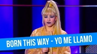 Yo Me Llamo Lady Gaga Angie García  Born this way 2012 Gala 2 [upl. by Ransom]