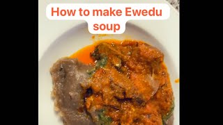 How to make Ewedu soup the diaspora way using okra and spinach [upl. by Hanley]