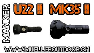 Manker U22 II and MK35 II  beamshot comparison [upl. by Woodrow884]