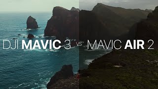 DJI Mavic 3 vs Mavic Air 2  SidebySide Video Comparison [upl. by Comyns]