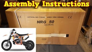 KTM 50 Cheap Replica  Unboxing  Full Assembly Instructions NRG50 from Nitro Motors [upl. by Straub]