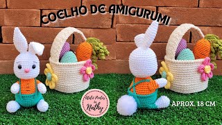 COELHO DE AMIGURUMI PÁSCOA CROCHÊ AMIGURUMI 62 PASSO A PASSO [upl. by Elly]