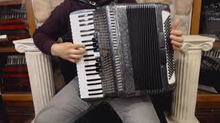 3340  Slate Scandalli Silvana VII Piano Accordion LMH 41 120 1199 [upl. by Llerdnod]