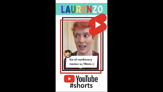 🏳️‍🌈list of nonbinary names  code👉LOOPXLAURENZO20 loopearplugs looppartner comedy shorts lgbt [upl. by Sherm]