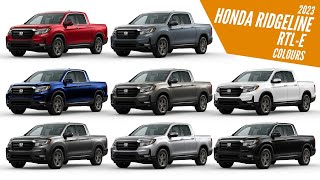 2023 Honda Ridgeline RTLE  All Color Options  Images  AUTOBICS [upl. by Madaih285]