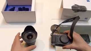 Unboxing Zeiss Touit 12mm f28 Distagon Xmount  Wshop [upl. by Eednahs]