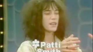 Patti Smith on talk show promoting her book Babel [upl. by Neleag519]