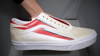 Vans Old Skool David Bowie Aladdin Sane Unboxing [upl. by Eirrehc251]