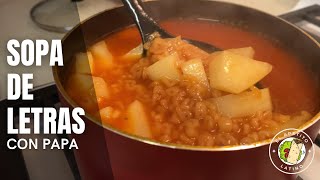 Cómo hacer Sopa de Letras con Papas  en 4 minutos [upl. by Rento]