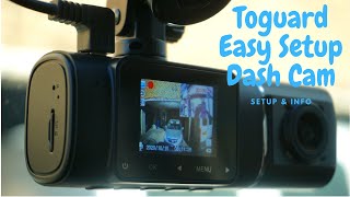 Toguard Easy Install Dash Cam SETUP amp INFO 2x 1080P CAMERAS [upl. by Valeria]