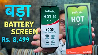 Infinix Hot 10 Play review  Big Battery Big Screen [upl. by Enirac]