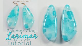 Polymer Clay LARIMAR Bluestone of Atlantis Gemstone TutorialLoviCraft [upl. by Zollie]