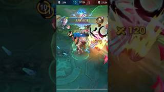 Top tier savagery shortvideos mobilelegends mlgameplay mlbb gaming viralshorts mlbbgamplay [upl. by Lledor]