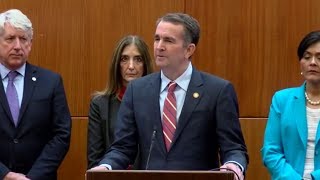 Gov Ralph Northam Virginia Democrats address tabled abortion bill [upl. by Hsot]